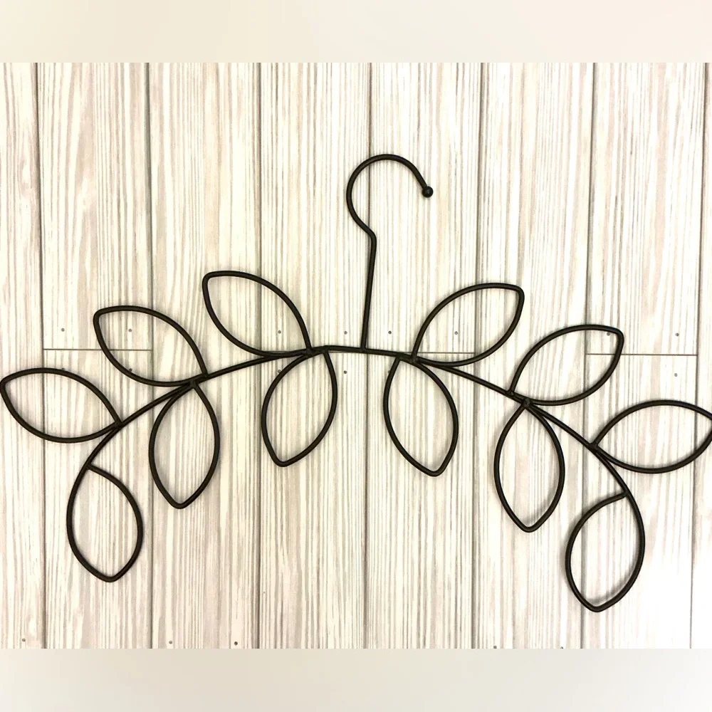 Elegant Black Metal Scarf Organizer